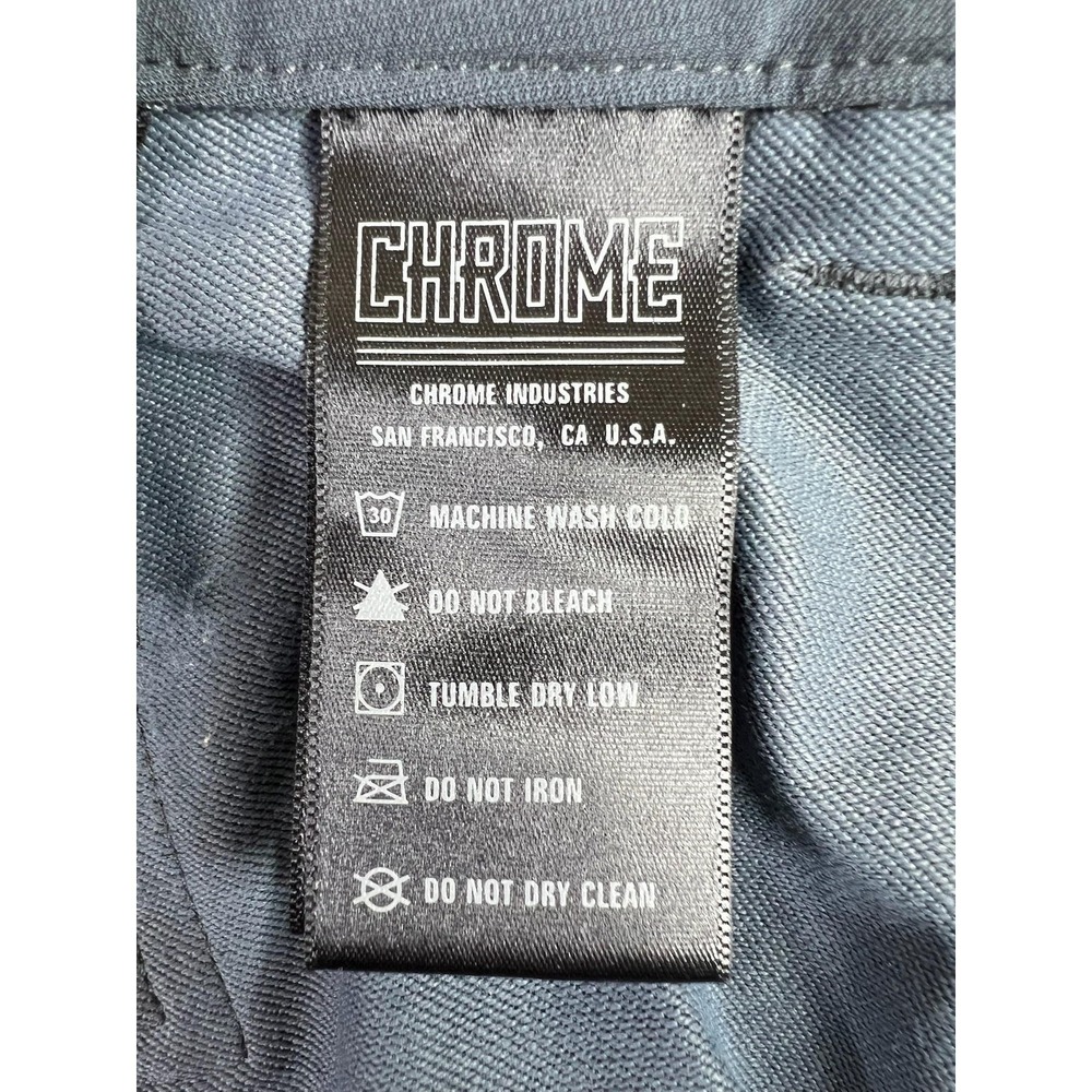 Chrome Industries Biker Shorts Mens 30 Blue Nylon Spandex Stretch 14" Inseam - Picture 10 of 15